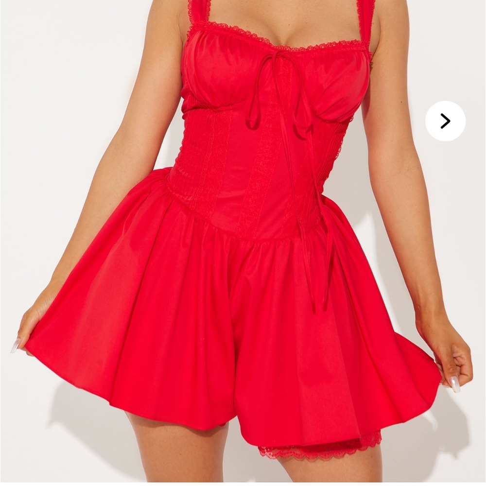 Fashion Nova Red Jumpsuit